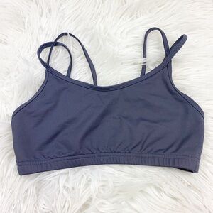 Lija ultimate double strap sports bra gray